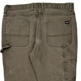 Dickies Double Knee Carpenter Pants - 38W 30L Gray Cotton