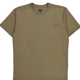 Dickies T-Shirt - Medium Khaki Cotton