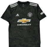 Manchester United Adidas 2020-21 Away Football Shirt - Medium Black Polyester