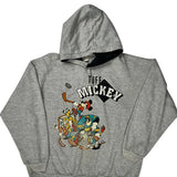 Mickey Mouse Playing Hockey Disney Hoodie - XL Multicoloured Cotton Blend