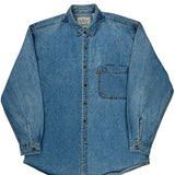 Levis Denim Shirt - Large Blue Cotton