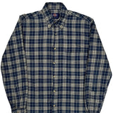 Dickies Checked Flannel Shirt - Small Blue Cotton