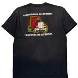 Truckers In Action Floctex Single Stitch T-Shirt - XL Black Cotton Blend