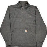 Carhartt 1/4 Zip - XL Grey Cotton Blend