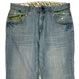 London Pepe Jeans Graphic Jeans - 42W 31L Light Wash Denim