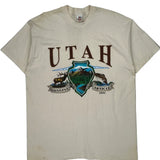 Fruit Of The Loom Single Stitch T-Shirt - 2XL Cream Cotton