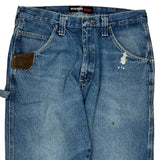 Wrangler Carpenter Jeans - 35W 30L Blue Cotton