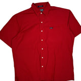 Chaps Ralph Lauren Checked Short Sleeve Shirt - XL Red Cotton