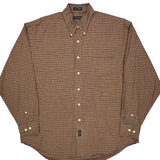 Gant Checked Shirt - Large Brown Cotton