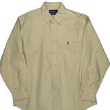 Ralph Lauren Shirt - Large Yellow Cotton