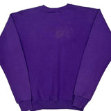 90S Blank Lee Sweatshirt - Small Purple Cotton Blend