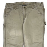 Carhartt Double Knee Carpenter Trousers - 38W 30L Beige Cotton