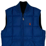 Polo By Ralph Lauren Vest - XS Blue Polyester