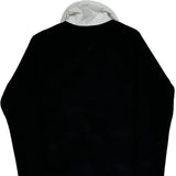 Ralph Lauren Quilted Fleece Jacket - Medium Black & White Polyester
