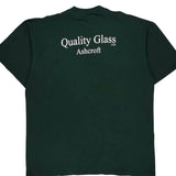 Quality Glass Ashcroft Bulletin T-Shirt - Large Green Cotton