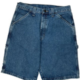 Wrangler Denim Shorts - 29W 11L Blue Cotton