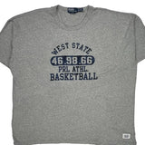 Basketball Polo By Ralph Lauren Graphic T-Shirt - 2XL Gray Cotton