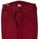True Religion Skinny Jeans - 24W US 0 Red Cotton