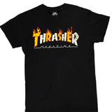 Thrasher Graphic T-Shirt - XS Black Cotton