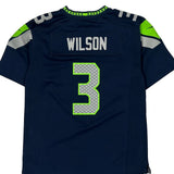 Seahawks Nike #3 Wilson Football Jersey - Large Navy Polyester