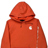 Carhartt Hoodie - Large Orange Cotton