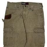 Wrangler Cargo Pants - 33W 32L Khaki Cotton