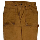 Dickies Double Knee Carpenter Trousers - 34W 30L Brown Cotton