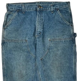Carhartt Double Knee Carpenter Pants - 36W 30L Blue Denim