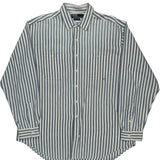 Polo By Ralph Lauren Striped Shirt - 2XL Blue Cotton