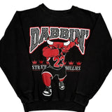 Street Bullies Chicago Bulls Graphic Sweatshirt - Small Black Cotton
