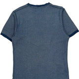 Ralph Lauren T-Shirt - Large Blue Cotton Blend