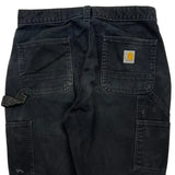 Carhartt Carpenter Trousers - 30W 32L Black Cotton