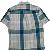 Tommy Hilfiger Checked Short Sleeve Shirt - Large Blue Cotton