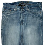 Helix Boot Cut Jeans - 36W 30L Blue Cotton