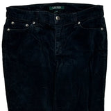 Ralph Lauren Cord Trousers - 31″ Waist Black Corduroy