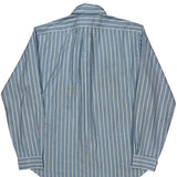 Ralph Lauren Striped Shirt - Large Blue Cotton