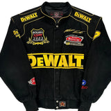 2003 Matt Kenseth Jh Designs Dewalt Nascar Bomber Jacket - Small Black Cotton