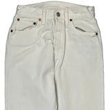 501 Levis Jeans - 26W US 2 White Cotton