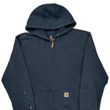 Carhartt Hoodie - Large Navy Cotton