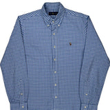 Ralph Lauren Checked Shirt - Medium Blue Cotton