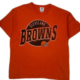 Cleveland Browns Nfl T-Shirt - XL Orange Cotton