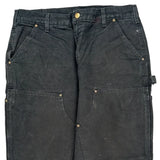 Carhartt Double Knee Carpenter Pants - 34W 29L Gray Cotton