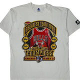 Chicago Bulls Starter Nba T-Shirt - Medium White Cotton