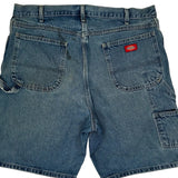 Dickies Denim Shorts - 36W 8L Blue Cotton