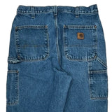 Carhartt Double Knee Carpenter Pants - 31W 32L Blue Denim