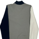Tommy Hilfiger College Track Jacket - Small Grey Cotton Blend