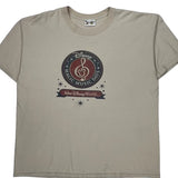 Magic Music Days Disney Graphic T-Shirt - XL Beige Cotton
