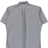 Ralph Lauren Striped Short Sleeve Shirt - Medium Blue Cotton