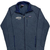 Patagonia Fleece Jacket - Large Blue Polyester