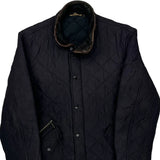 Barbour Quilted Jacket - Large Navy Polyester